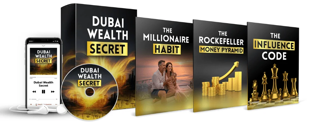 Dubai Wealth Secret program with Millionaire Habit, Rockefeller Money Pyramid and Influence Code bonuses